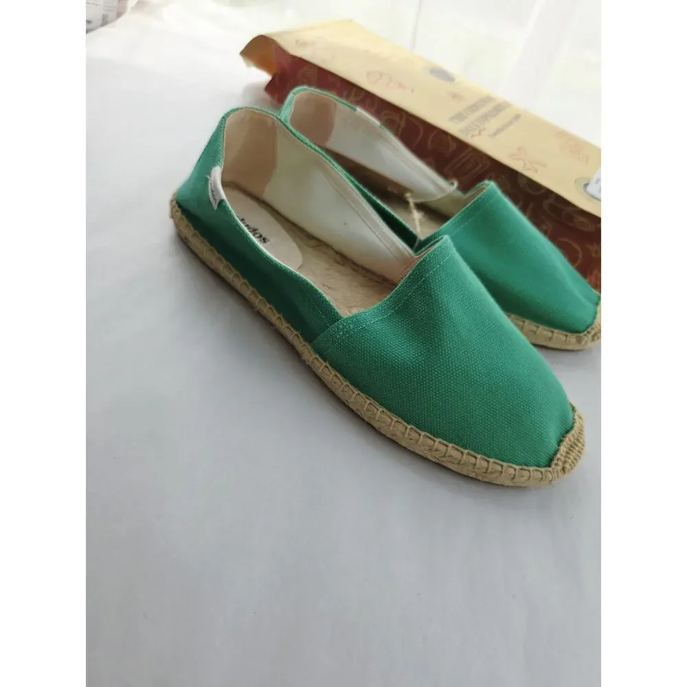 New! Soludos The Original Espadrille Womens 8/8.5 Fiji Green Kelly Emerald